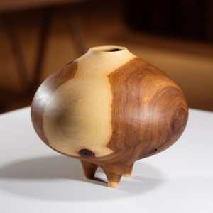 Footed Hickory Pot